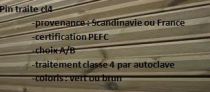 Terrasse en Pin